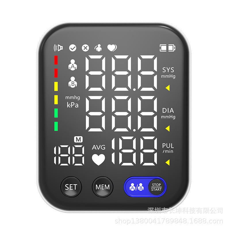 Electronic Blood Pressure Monitor Ultra Clear Large Screen