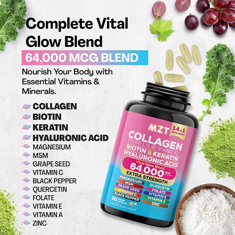Collagen Capsule Supplement dose package