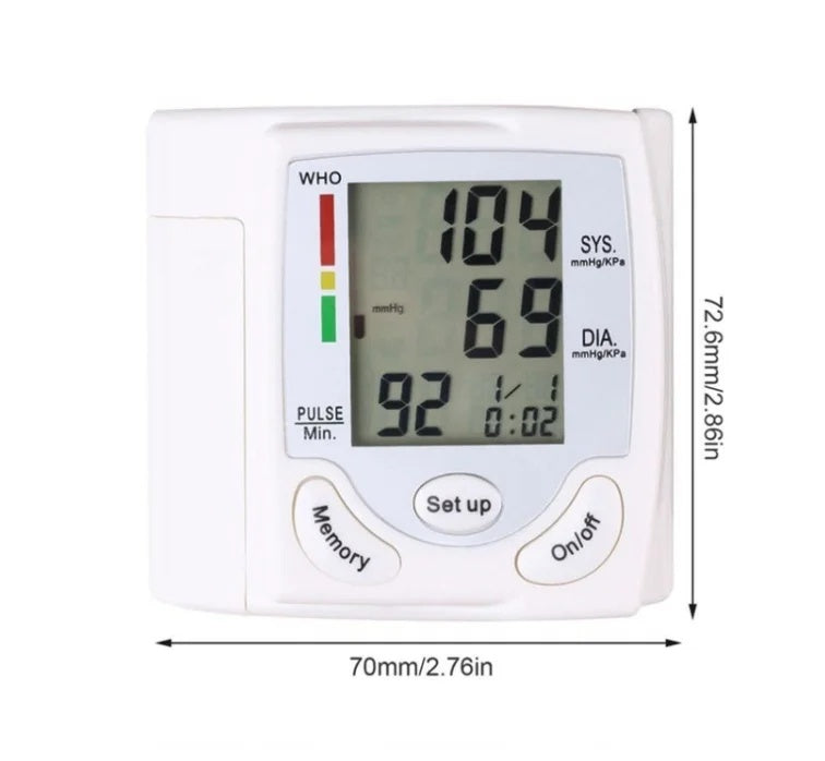 Wrist Blood Pressure Monitor Fully Automatic