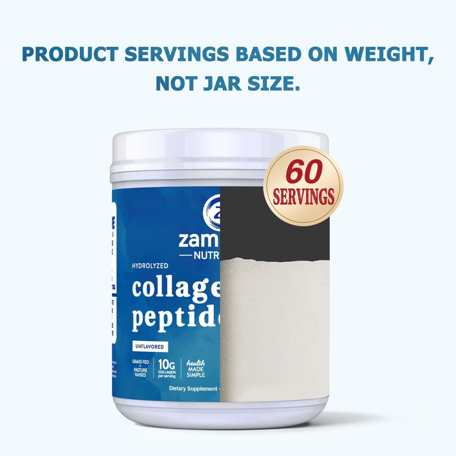 Collagen Peptides Powder Hydrolyzed Collagen Proteintypes 1& 3 Unflavored-1.3