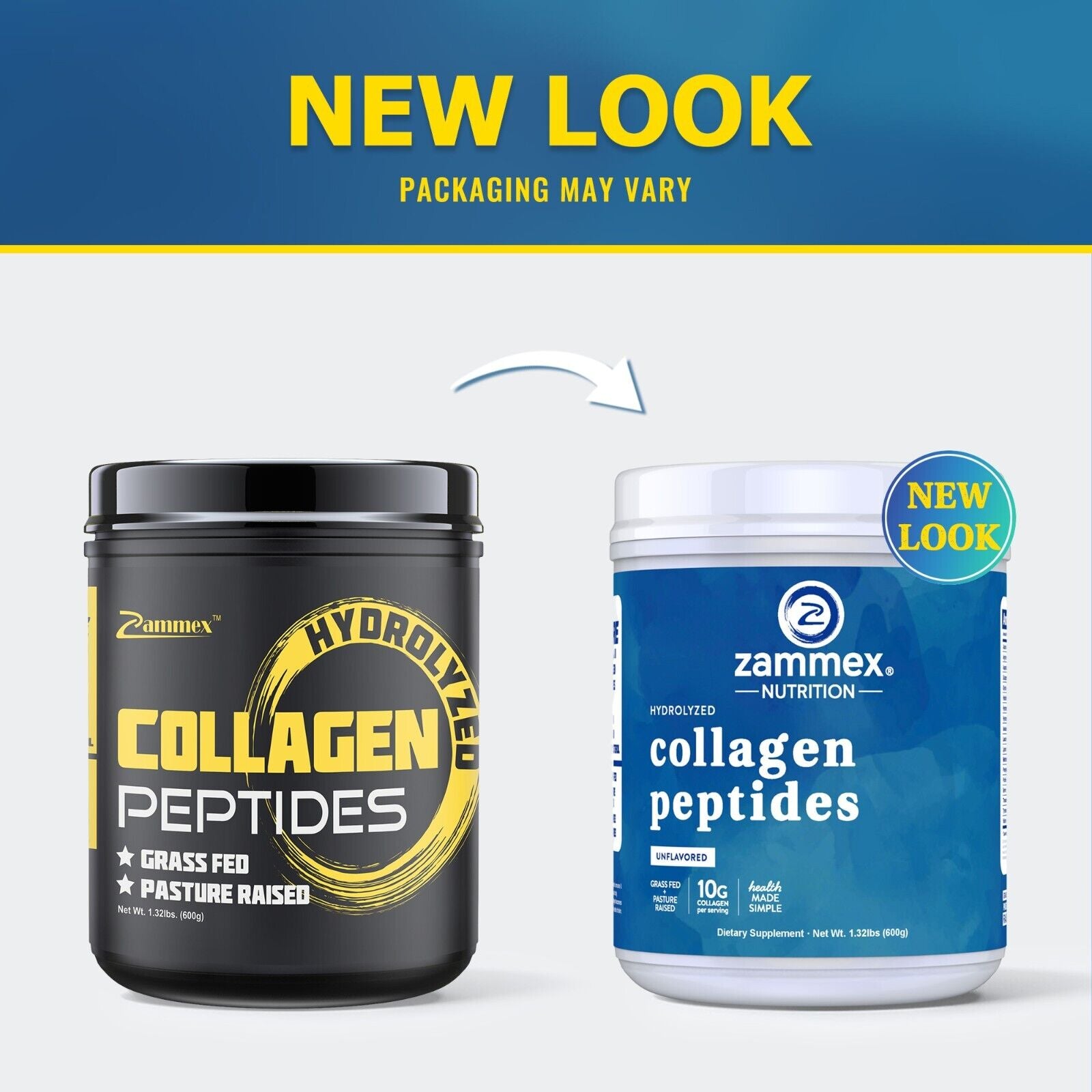 Collagen Peptides Powder Hydrolyzed Collagen Proteintypes 1& 3 Unflavored-1.3