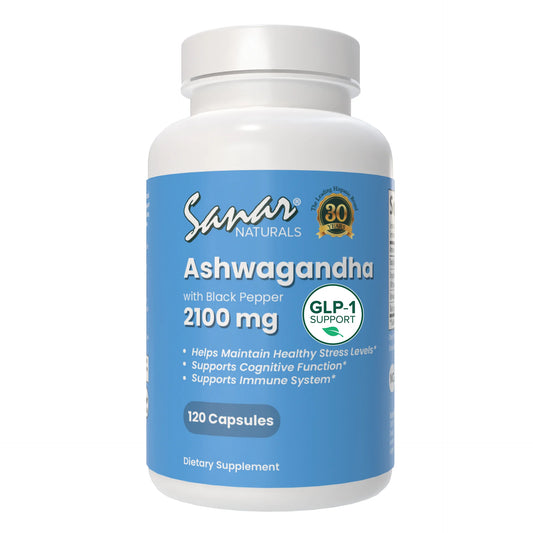 Ashwagandha - Calm and Focus Support Supplement - Ashwaghanda Powder and Root Extract Blend - Non-Gmo, Gluten Free, 120 Capsules