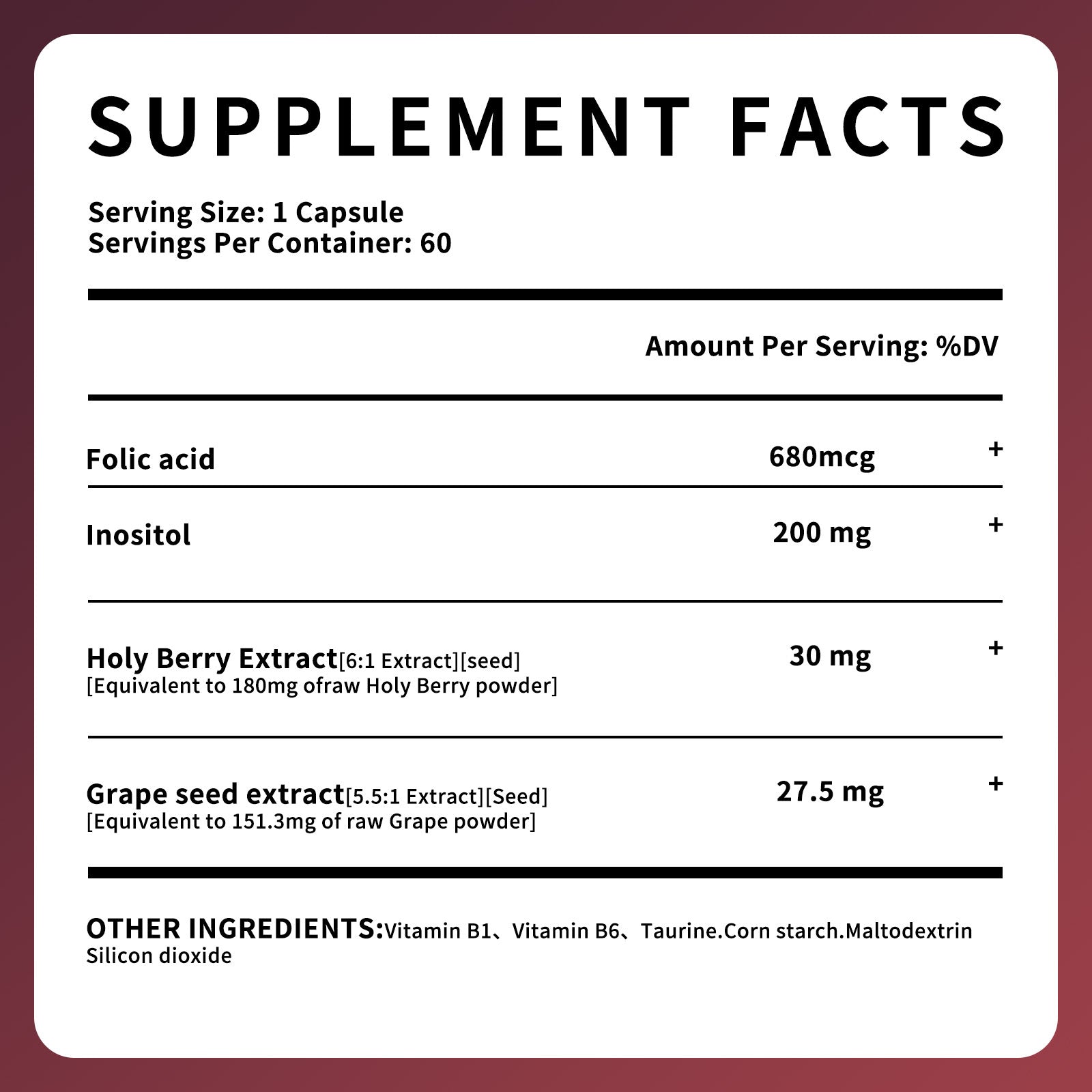 Women's Skincare Vitamin Capsules Vitamins complex