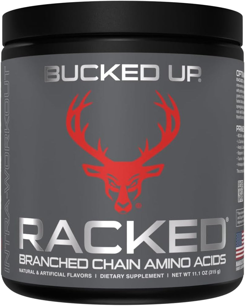 - BCAA RACKED™ Branch Chained Amino Acids | L-Carnitine, Acetyl L-Carnitine, GBB | Post Workout Recovery, Protein Synthesis, Lean Muscle Bcaas That You Can Feel! 30 Servings (Blood Raz)