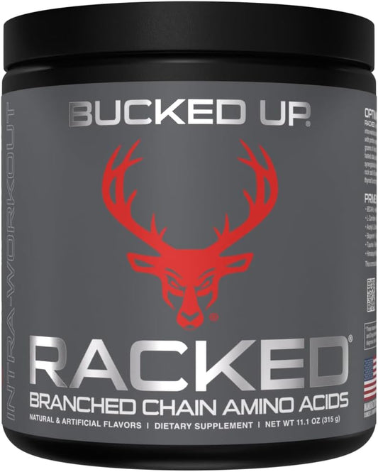 - BCAA RACKED™ Branch Chained Amino Acids | L-Carnitine, Acetyl L-Carnitine, GBB | Post Workout Recovery, Protein Synthesis, Lean Muscle Bcaas That You Can Feel! 30 Servings (Blood Raz)